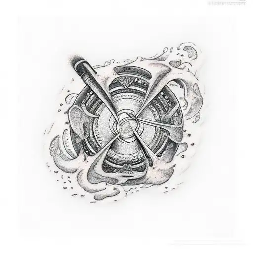 The four elements merged together  tattoo design idea