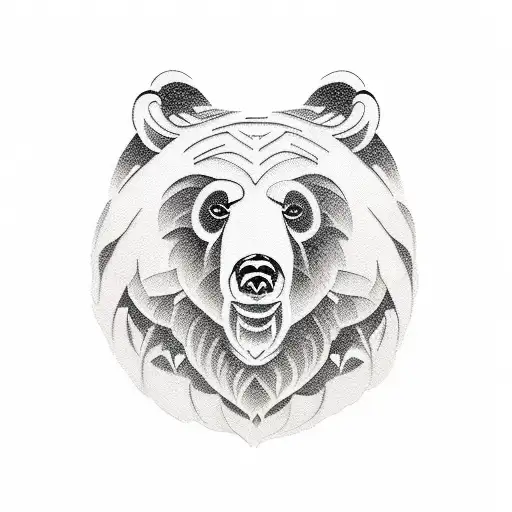 Bear tattoo design idea