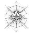 Ace of Spades negative space tattoo design idea