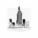 Houston Skyline tattoo design idea