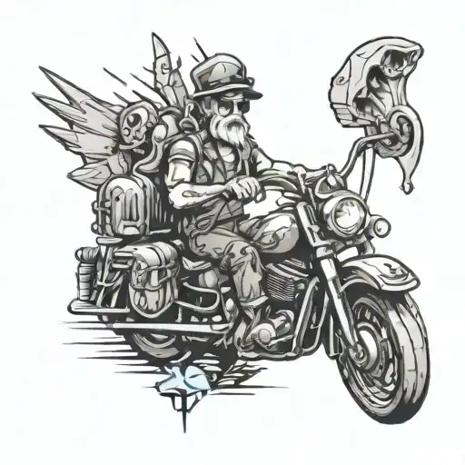 old school graphics underground tattoo design idea