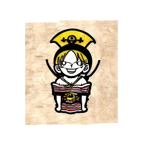 one piece  bandeira pirata  tattoo design idea