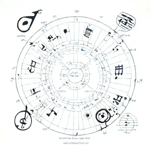 circle of fifths stilish tattoo design idea