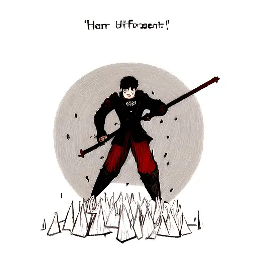 guts from Berserk with brand of sacrifice and quote "you are not a victim of fate"  tattoo design idea