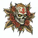 friday the 13th flash sheet tattoo design idea