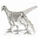 pterodactyl skeleton tattoo design idea