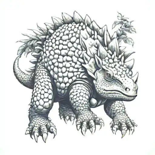 ankylosaurus tattoo design idea