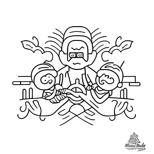 parents tribute tattoo design idea