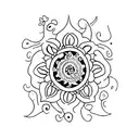 inner peace  tattoo design idea