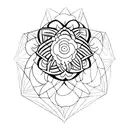 inner peace and balance tattoo design idea