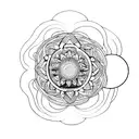 inner peace and balance tattoo design idea