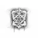 System of a down hand logo tattoo design idea