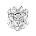 cemetery tattoo design idea