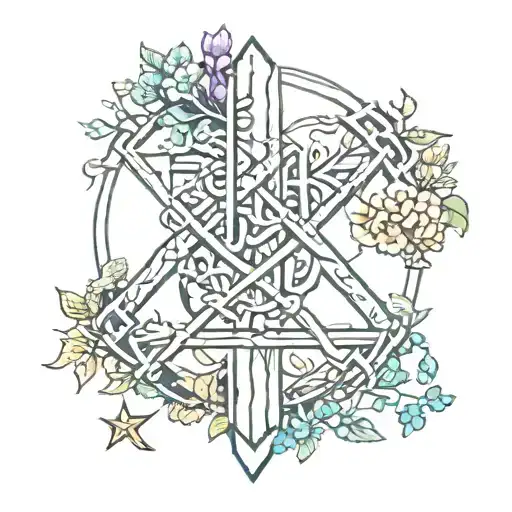 love and growth strength family bind runes    tattoo design idea