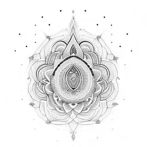 Yoga pose tattoo design idea