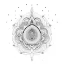 Yoga pose tattoo design idea