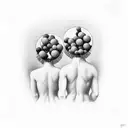 René Magritte´s Los Amantes tattoo design idea