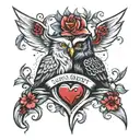 Love and Loyalty tattoo design idea