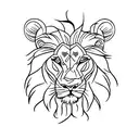 Scottish Lion tattoo design idea