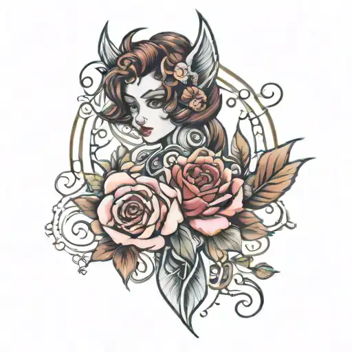 patch work tattoo design idea