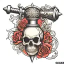 mace weapon  tattoo design idea