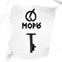 Old Key Consisting of the letters MQP tattoo design idea
