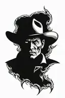 cowboys from hell fire tattoo design idea