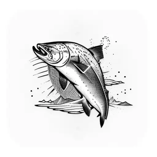salmon weir tattoo design idea
