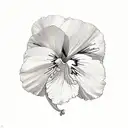pansies tattoo design idea