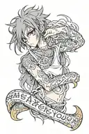 hate you tattoo design idea