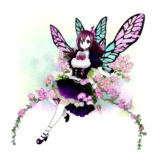 Evil Butterfly  tattoo design idea