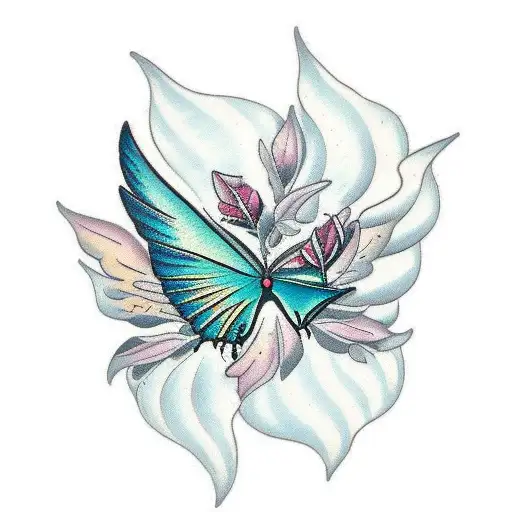 Evil Butterfly  tattoo design idea