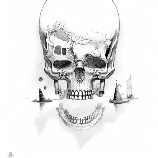 dead man tell no tale tattoo design idea