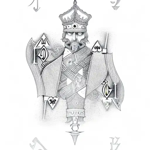 Ace of Spades playing card tattoo design idea