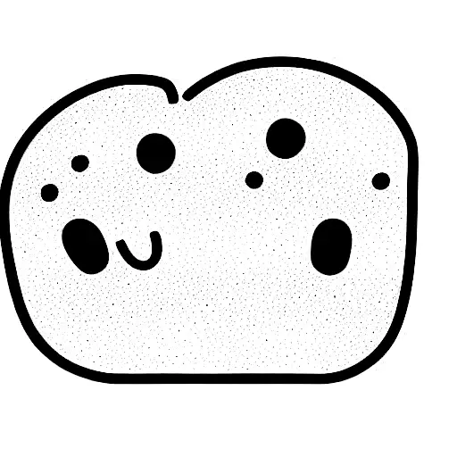 Cute cartoon Slice of toast with 888 under it tattoo design idea