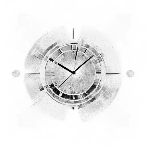 blue eye, clock sayong 11:50, date 05/11/2019 tattoo design idea