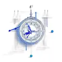 blue eye, clock sayong 11:50, date 05/11/2019 tattoo design idea