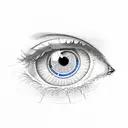 blue eye, clock sayong 11:50, date 05/11/2019 tattoo design idea