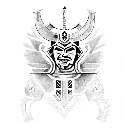 Aztec warrior tattoo design idea