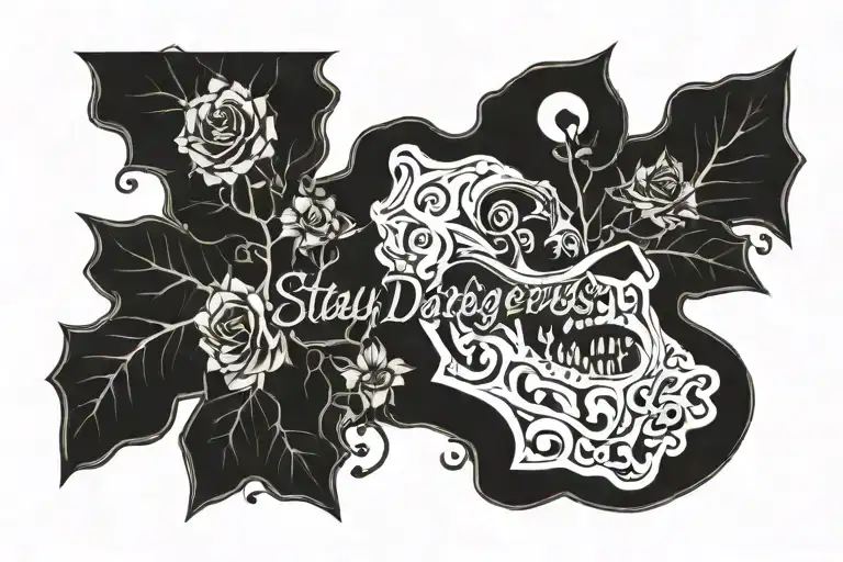 stay dangerous tattoo design idea