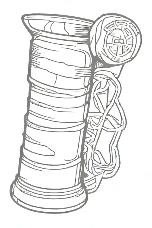 Stanley Cup trophy tattoo design idea