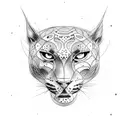 Panther tattoo design idea