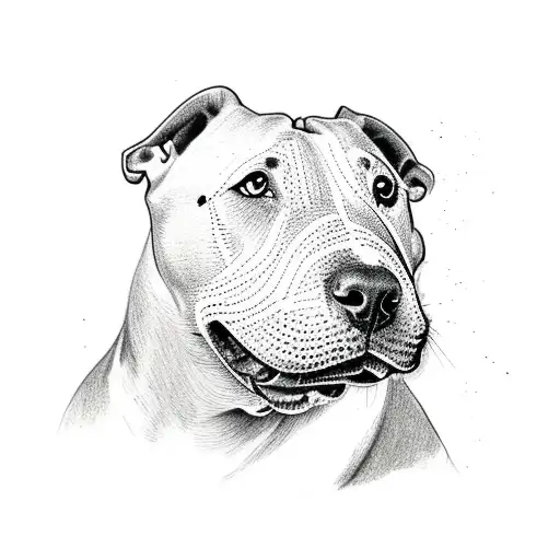 a bull terrier tattoo design idea