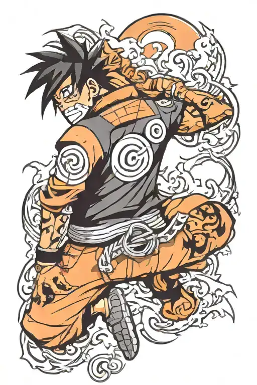 Naruto sleeve tattoo tattoo design idea