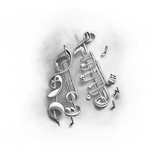 music notes with highly favored by the most high he keeps blessing me tattoo design idea