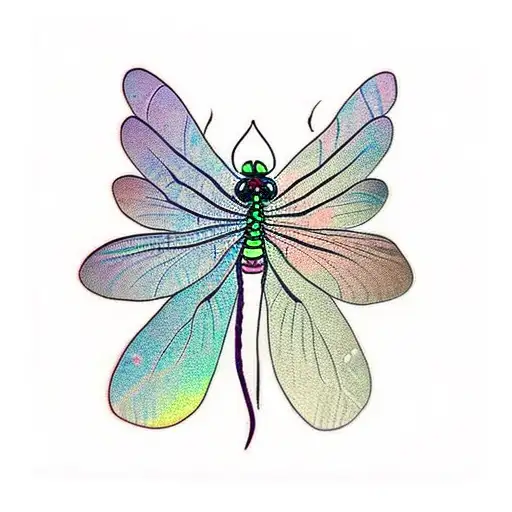 Dragonfly. Its body is a semicolon tattoo design idea