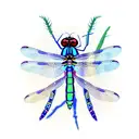 Dragonfly. Its body is a semicolon tattoo design idea