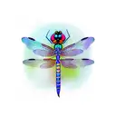 Dragonfly. Its body is a semicolon tattoo design idea