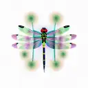 Dragonfly. Its body is a semicolon tattoo design idea