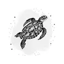 sea turtle  tattoo design idea